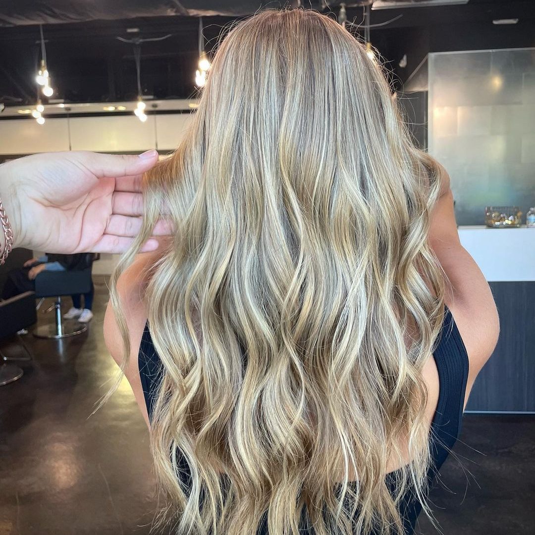 Summer blonde hair
