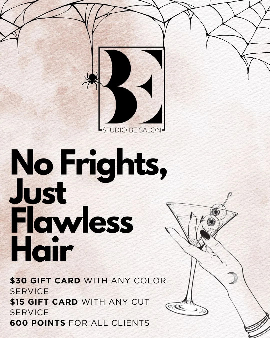 Halloween hair specials studio be salon